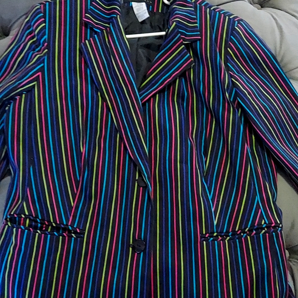 Multicolored Sag Harbor blazer size 16W